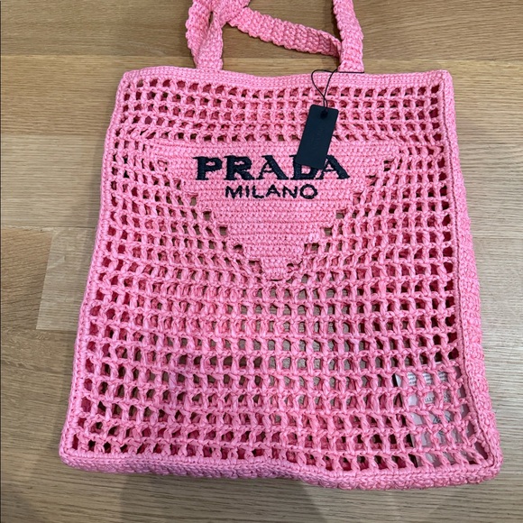 Prada woven shopper tote bag NWT - Picture 10 of 11